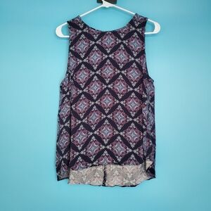 Pale Sky Top Size PL Petite Large Sleeveless